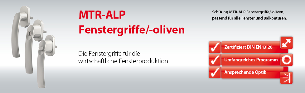 Fenstergriffe Oliven ALP
