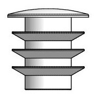 Lamellenstopfen 10-12mm weiß