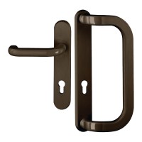 FlexDesign CP Drückergarnitur 45mm braun Dr-I,Bügelgriff-A