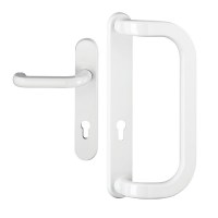 FlexDesign CP Drückergarnitur 45mm weiß Dr-I,Bügelgriff-A